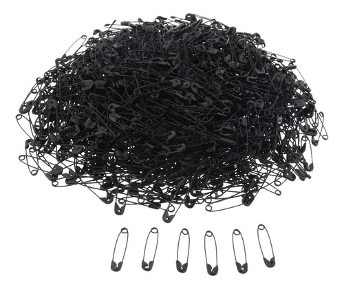 22mm Safety Pins 1000 Pcs 22mm Black