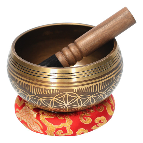 Cuenco Singing Bowl Life Of Con Forma De Flor, De Metal, Bud