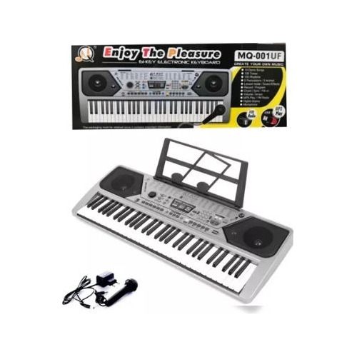 Organeta, Piano, Teclado 61 Teclas, Mp3 + Usb + Radio Fm