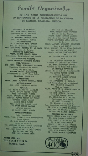 5 Crónicas De Un Año De Conmemoraciones 1977, Saltillo, Coah | MercadoLibre 5 Crónicas De Un Año De Conmemoraciones 1977, Saltillo, Coah | MercadoLibre
