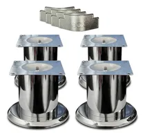 Comprar Patas Box Tarima Cromados + Esquineros Pack X4 Und.