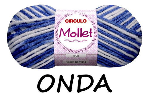 Kit 5 Lã Mollet Multicolor 100g Círculo Tricô Crochê Cor Onda