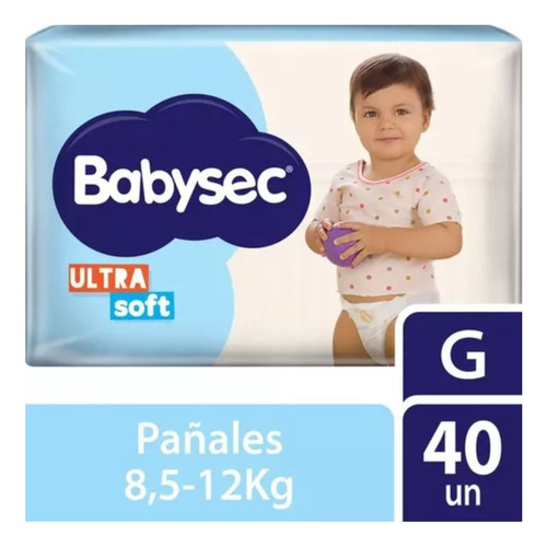 Pañales Babysec Ultra Soft Hiperpack Talles M G Xg Xxg 