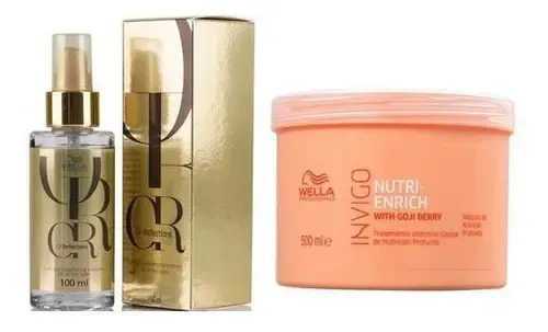 Kit Wella Oil Reflections 100ml+mascara  Invigo Enrich 500ml