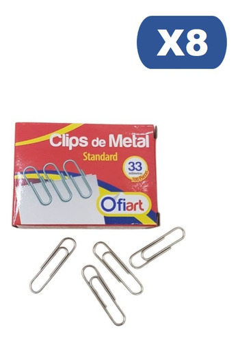 Clips N° 1 Caja X 100 Und