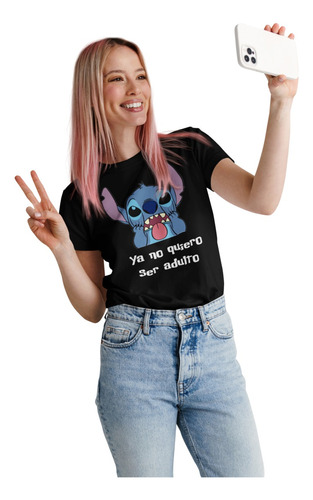 Playera Personalizada Lilo Stich Regalo Adulto Mujer