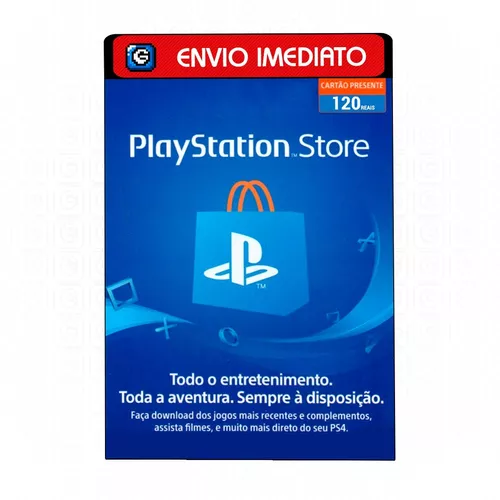 Cartão Playstation Plus Brasil 12 Meses (1 Ano) Psn Br - Escorrega o Preço