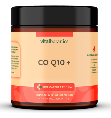 Coq10 Aborb + 60 Cápsulas. Suplemento A Base De Coenzima Q10