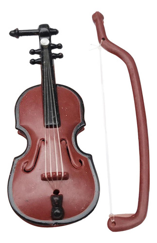 1/12 Casa De Muñecas Miniatura Instrumento Musical Violín