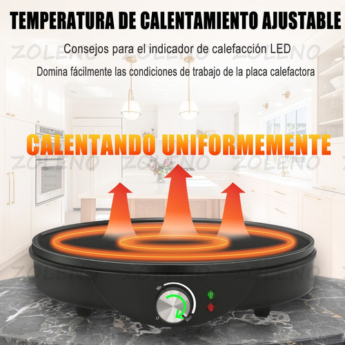New Crepera Eléctrica Antiadherente Duradera De Calidad