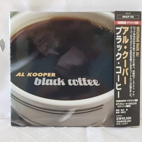 Al Kooper Black Coffee Cd Japonés Obi Musicovinyl