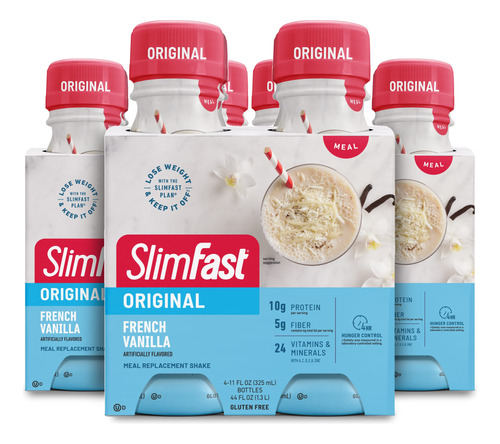 Slimfast - Batido De Reemplazo De Comidas, Vainilla Francesa