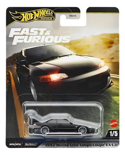 Hot Wheels Premium Fast And Furious Honda Civic Coupé Ej1 93 Cor