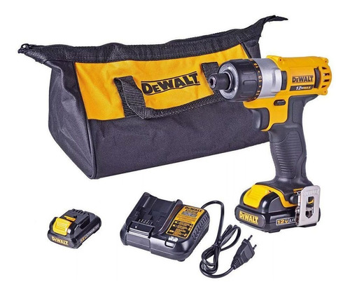 Parafusadeira 1/4 12v 2 Bateria Bivolt - Dewalt Dcf610s2 220V