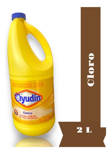 Cloro Clásico Ayudin (clorinda)2 L Elimina Virus Y Bacterias