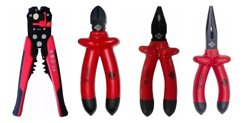 comprar Kit De 3 Pinzas Aisladas 1000v + Pelacable Automatico Bulit