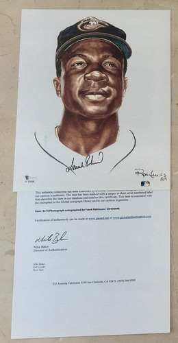 Fotografia Firmada Frank Robinson Coa Gai Baltimore Orioles