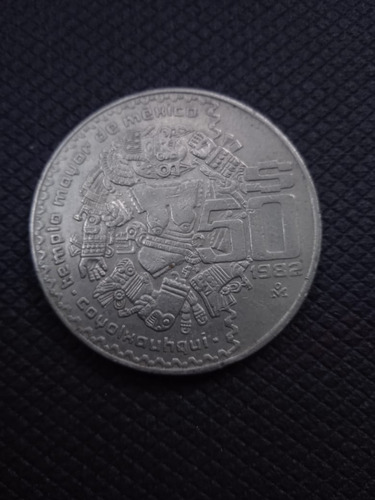 Moneda Antigua 50 Pesos Del 1982 Coyolxauhqui Templo Mayo