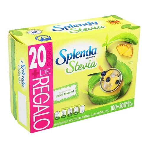 Edulcorante Splenda Naturals Stevia en polvo caja 100 g 100 u