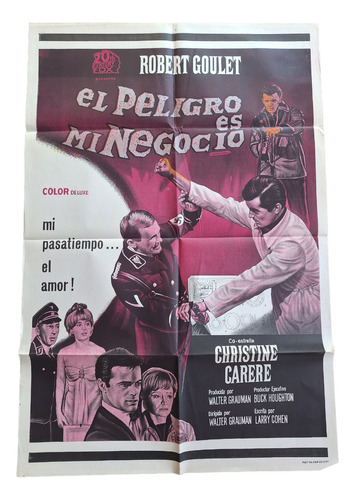 Poster Afiche Cine Antiguo El Peligro Es Mi Negocio *