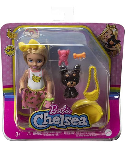 Barbie Muñeca Chelsea Con Cachorro De Mascota 