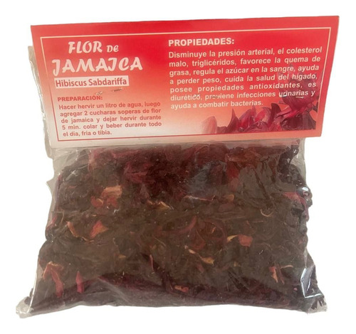 Flor De Jamaica (hibiscus) 70grs Te Infusión Natural