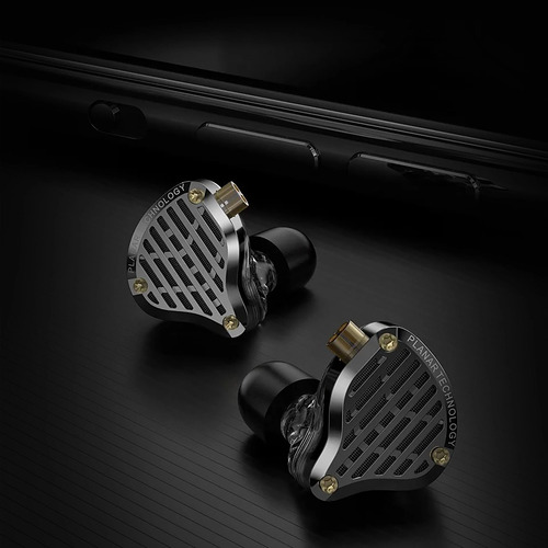 Auriculares intraurales Kz Pr3: controlador magnético plano, sin micrófono, color: negro