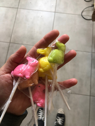 Chupetines Conejitos De Caramelo Artesanal X 30 Pascuas