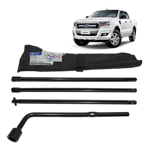 Bolsa E Jogo Chave Rodas Ranger 2012 A 2016 Original Ford