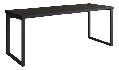 Mesa De Escritório Miguel Preta 190 Cm Cor Preto