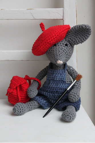 Cuadro 40x60cm Tejer Crochet Lana Artesania Hobbie Arte M7