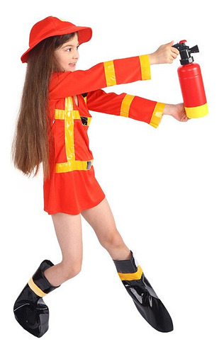 Set De Disfraz De Bombero Para Niños, Juego De Rol, Uniforme