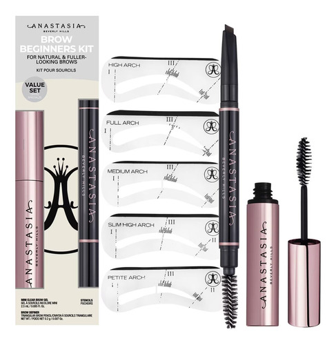 Anastasia Brow Beginners Kit Delineador Y Gel Para Ceja Mini