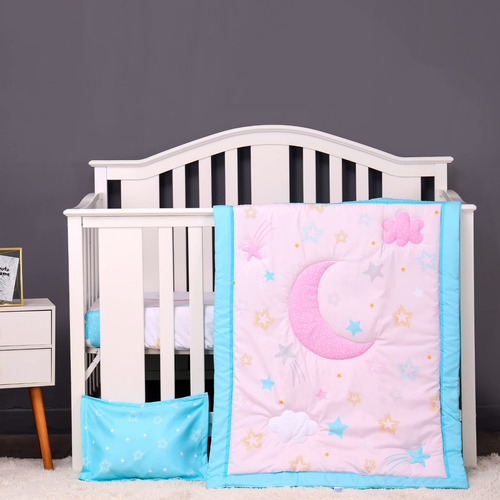 Baby Bees Juego De Ropa De Cama De Cuna De 3 Piezas Con Estr