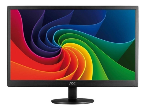 Imagem 1 de 5 de Monitor AOC E1670SWU led 15.6" preto 100V/240V