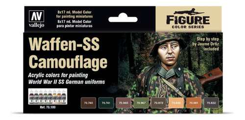 Vallejo Set Colores Uniformes P Pintar Figuras Escala 70180