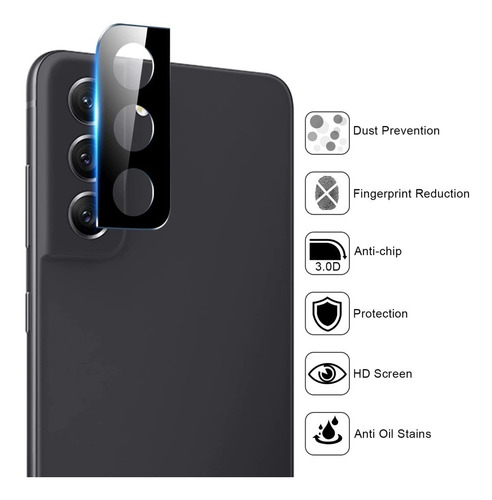Vidrio Templado Camara Full Para Samsung S22 S22 Plus Ultra