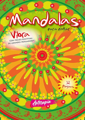 Libro Para Colorear Mandalas - Vibra, De Equipo Editorial Guadal. Editorial El Gato De Hojalata En Español