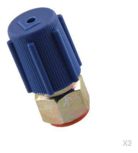 2pcs Válvula Lateral Inferior Azul R12 A R134 Adaptador De R