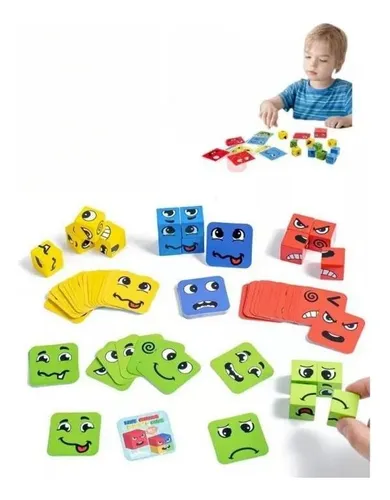 comprar Juego De Expresión Cubo Cambia De Cara Puzzle Para Niño