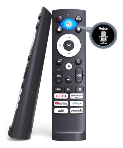 Control Remoto Para Hisense Smart Google Tv 4k Con Voz Negro