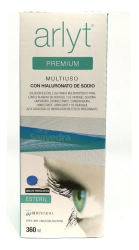 Imagen 2 de 5 de Arlyt Premium 360 Ml Solucion Para Lentes Contacto + Estuche