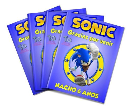 Sonic Libros Souvenirs X10 Para Colorear  