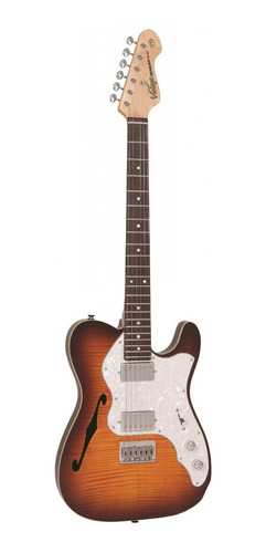 Guitarra Eléctrica Telecaster Thinline Vintage V72 Tobacco