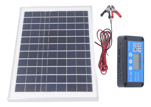 Kit De Panel Solar De 50 W, Pinza Para Barco, Salida Usb Mpp