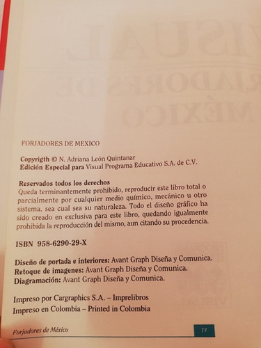 Visual Forjadores De México Editorial Visual Programa Educa (Usado)