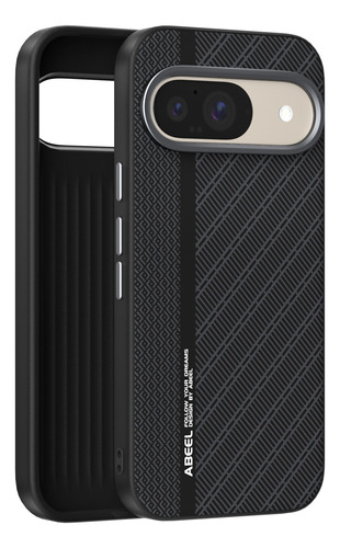 Funda Para Google Pixel 9 Pro Xl 9a, Carga Inalámbrica, Negocios, Textura De Fibra De Carbono, Cámara Circular, Teléfono Móvil