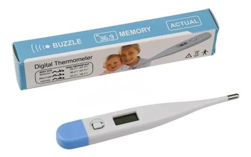 Termómetro Digital Corporal Axilar Oral Rectal Con Memoria