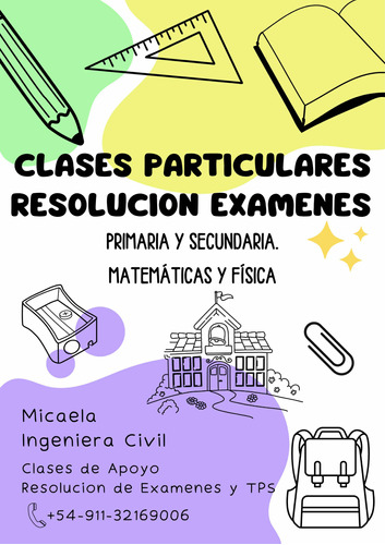 Clases De Apoyo (matematica Y Fisica) Resuelvo Examenes Y Tp