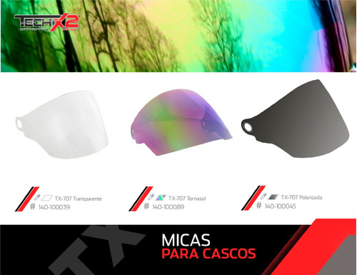 Mica Casco Techx2 Tx-707 Tornasol